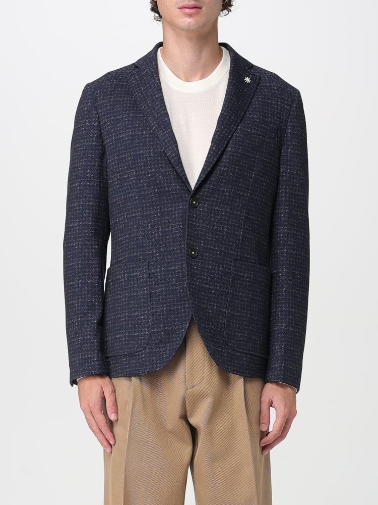 blazer monopetto a quadri 3932G2442MC 253756 89 MANUEL RITZ 