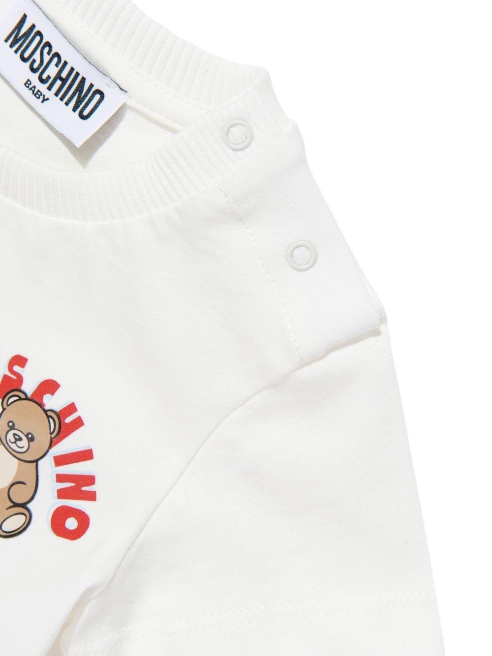 t-shirt teddy bear MZM047 LAA01 10063 MOSCHINO KIDS 