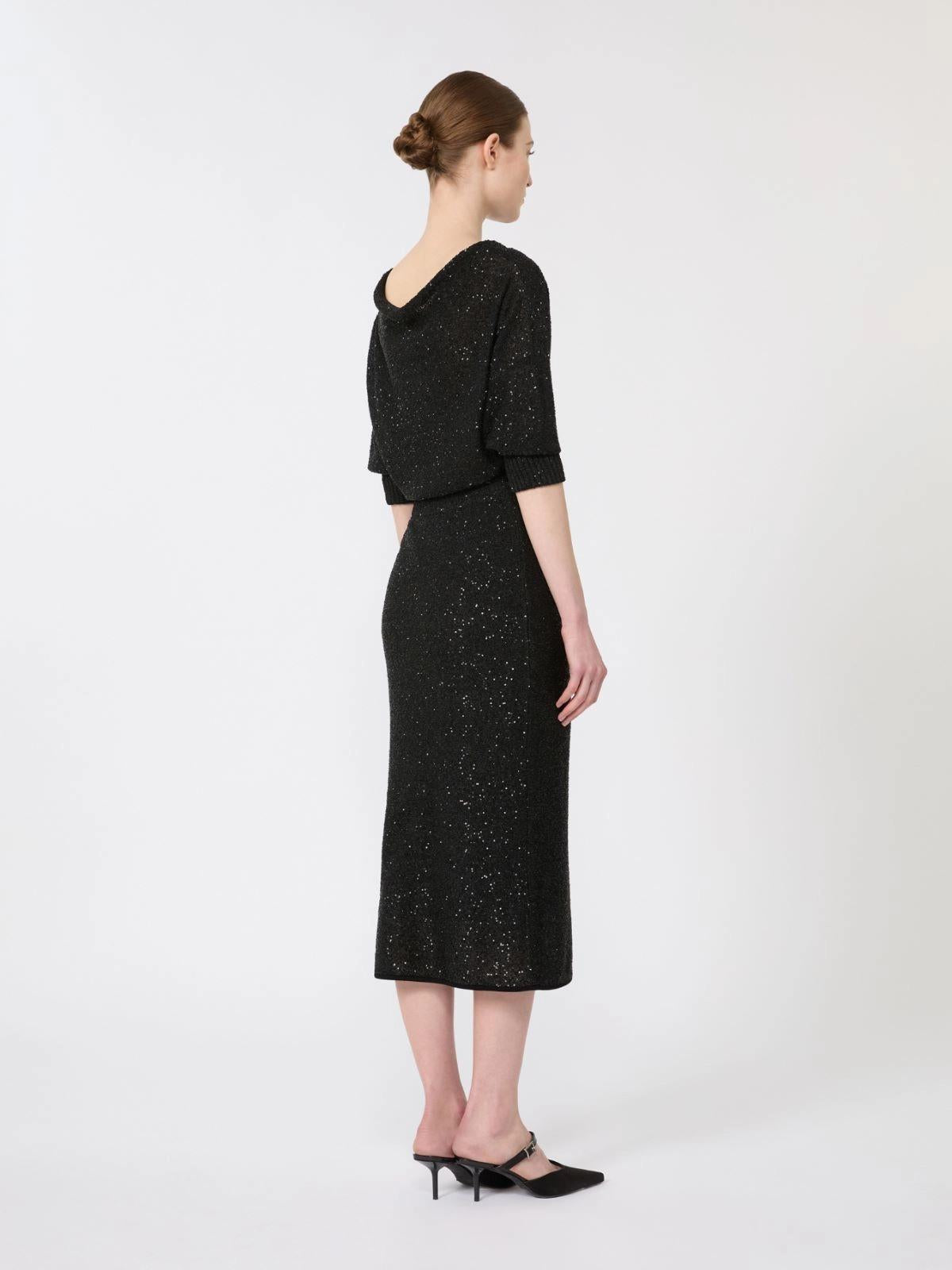 abito con pailettes MSEGETTO 001 MAXMARA STUDIO ELEGANTE 