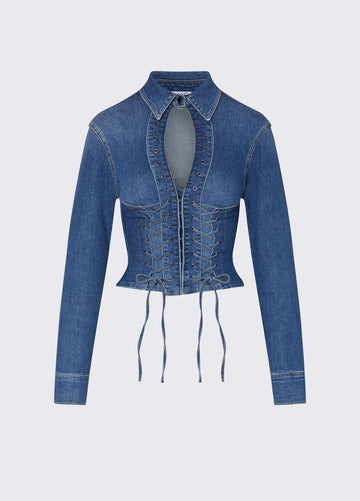 camicia in denim elodie capsule UA6507D0399 79157 LIU-JO CAPSULE ELODIE 