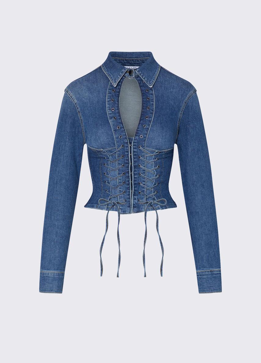camicia in denim elodie capsule UA6507D0399 79157 LIU-JO CAPSULE ELODIE 