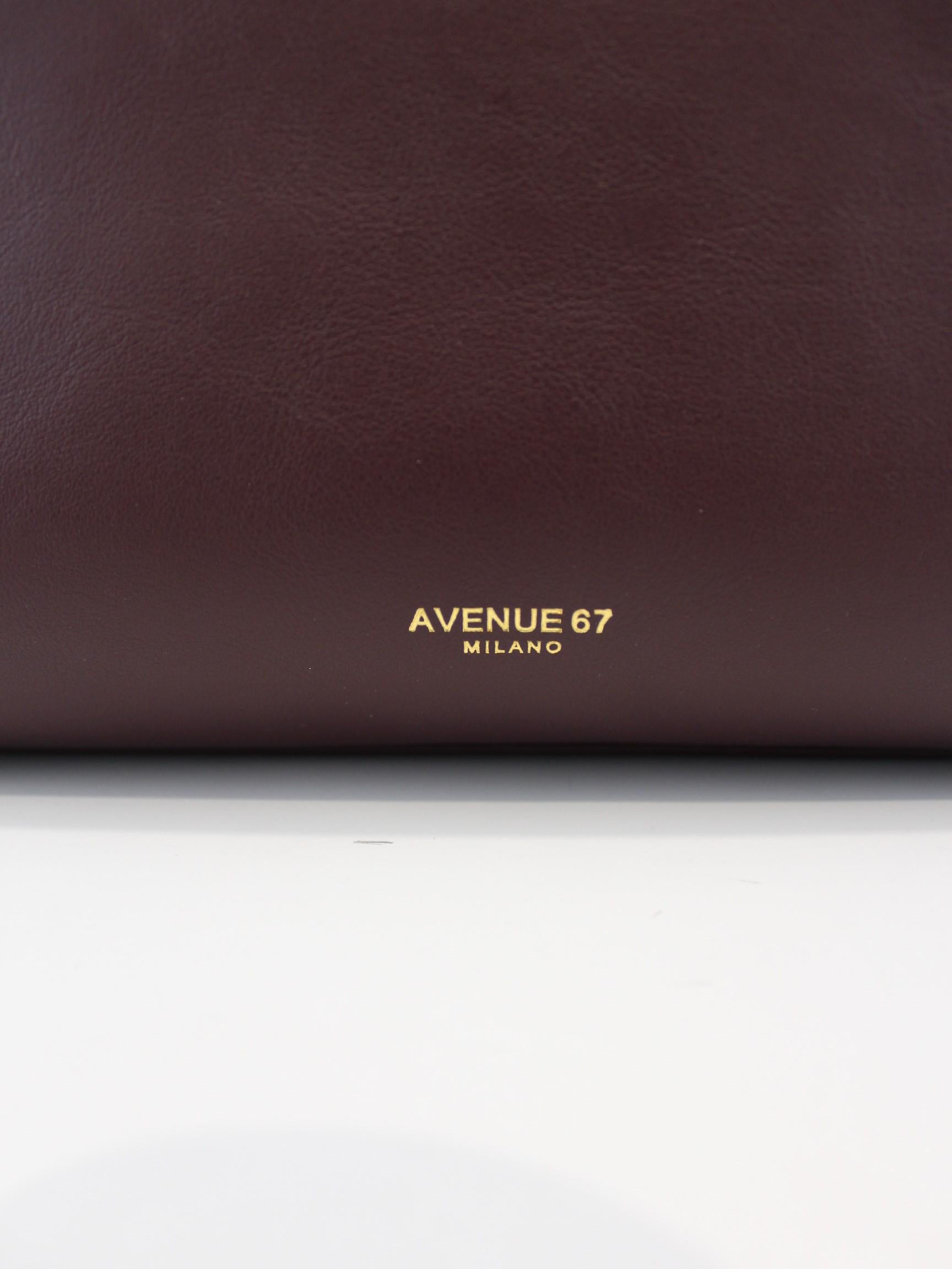 Borsa full leather FULL LEATHER BORDEAUX AVENUE 67 