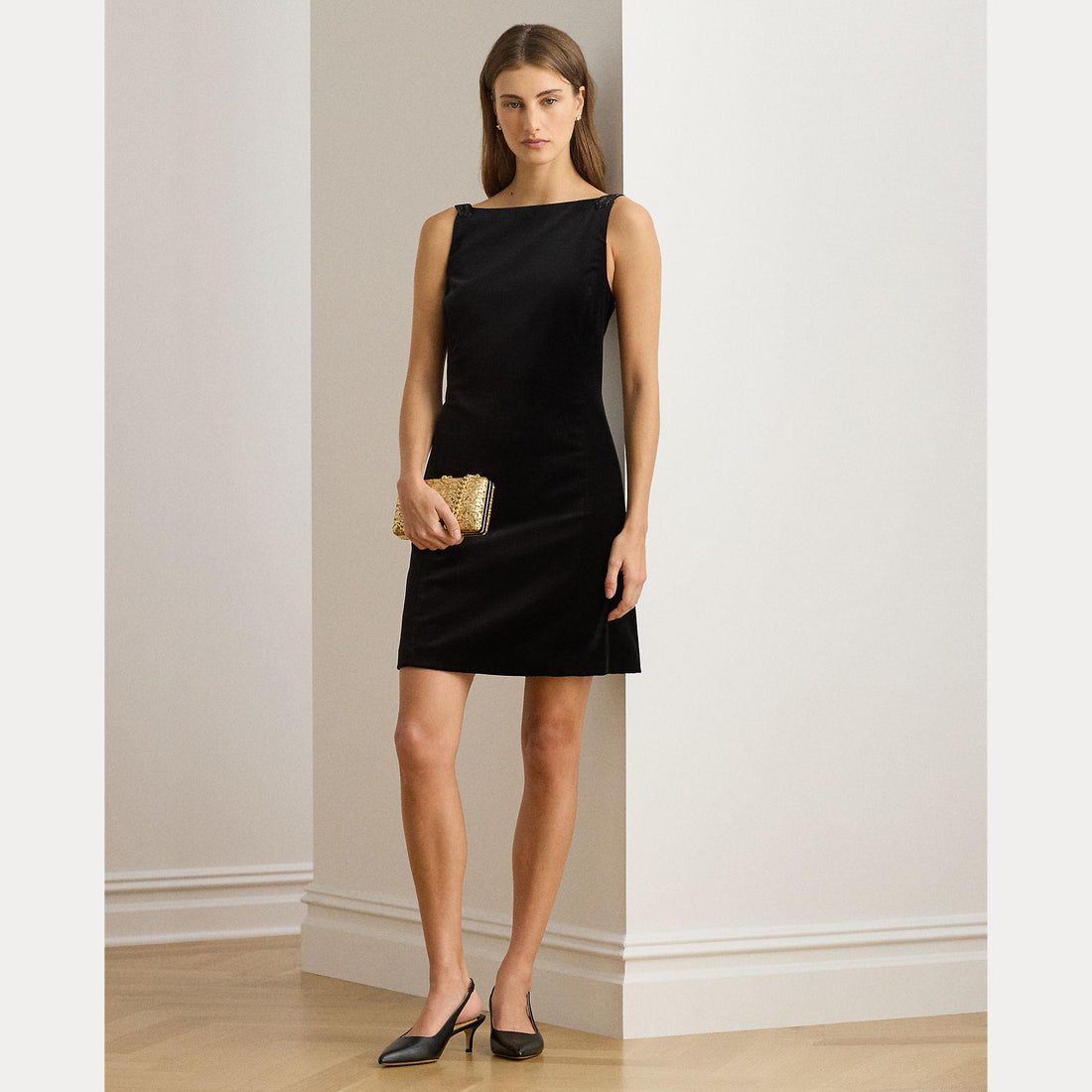 abito in velluto con perline 253-979941 001 LAUREN RALPH LAUREN 