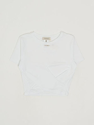 t-shirt con logo 261GJ2256 00526 TWINSET GIRL 