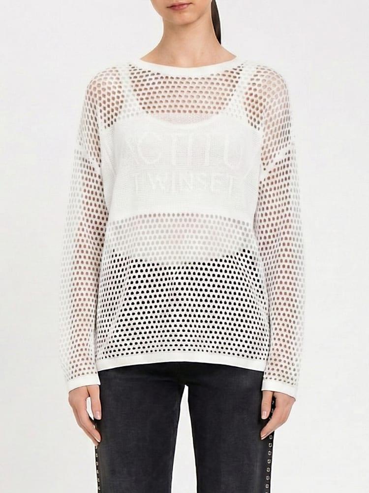top traforato 261AP3032 00526 TWINSET ACTITUDE 
