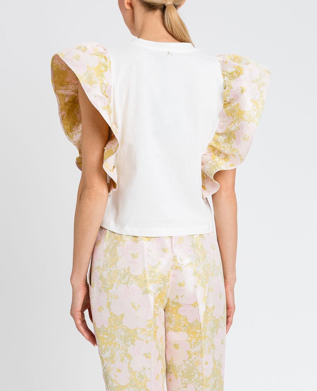 t-shirt con maniche a fantasia 251AP2320 12229 TWINSET ACTITUDE 