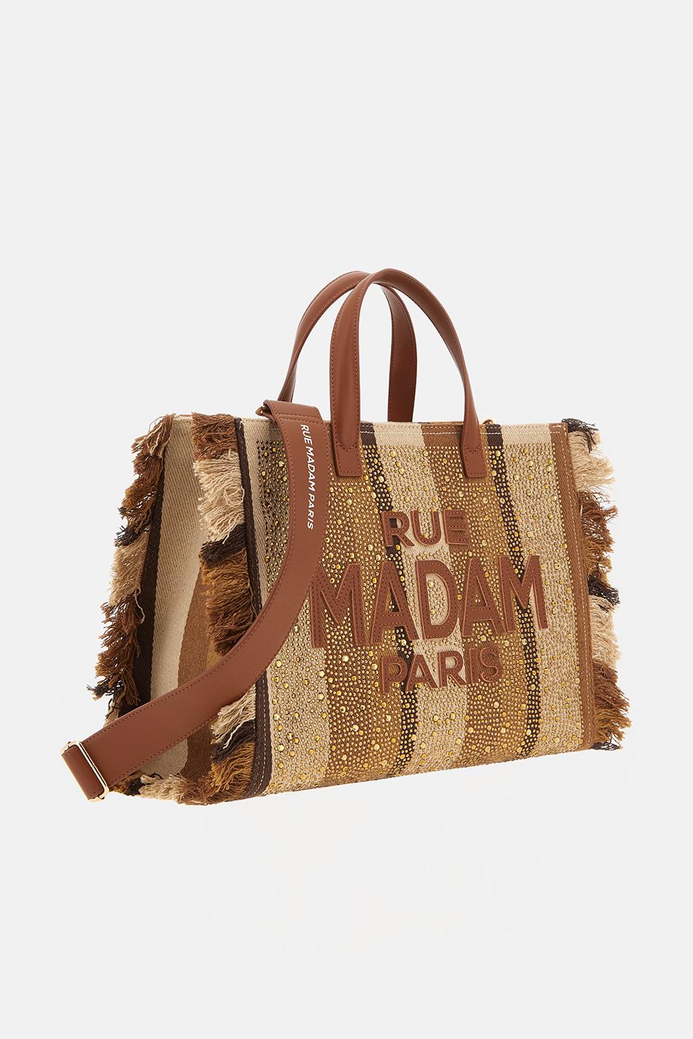 borsa casablanca tote 1528CASABLANCA BROWN RUE MADAM PARIS 