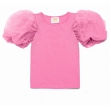 MANUFAKTURA FALBANEK T-shirt con maniche a palloncino Rosa