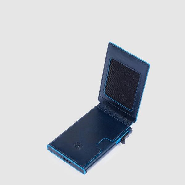 portacarte con porta documenti PP7091B2BLR BLU2 PIQUADRO 