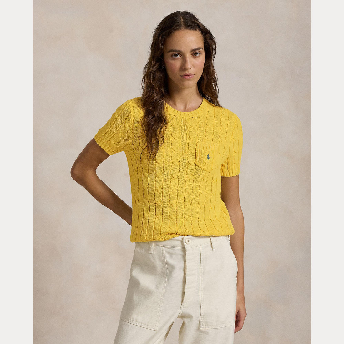 t-shirt in maglia 211-895379 015 RALPH LAUREN POLO 