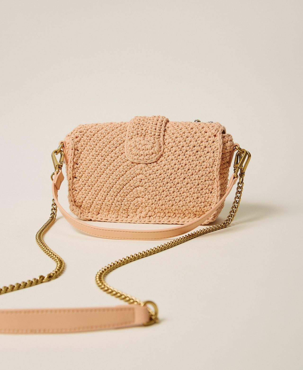 borsa in crochet con strass 261TB7490 00867 TWINSET 