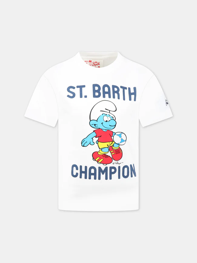 t-shirt boy con stampa iconica TSHIRT BOY 05333D MC2 SAINT BARTH 