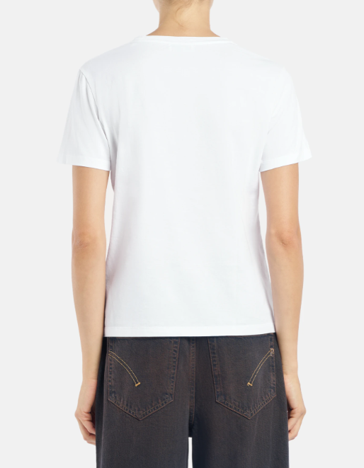 t-shirt con logo in tono S746JF0271DFZ4 000 DONDUP 