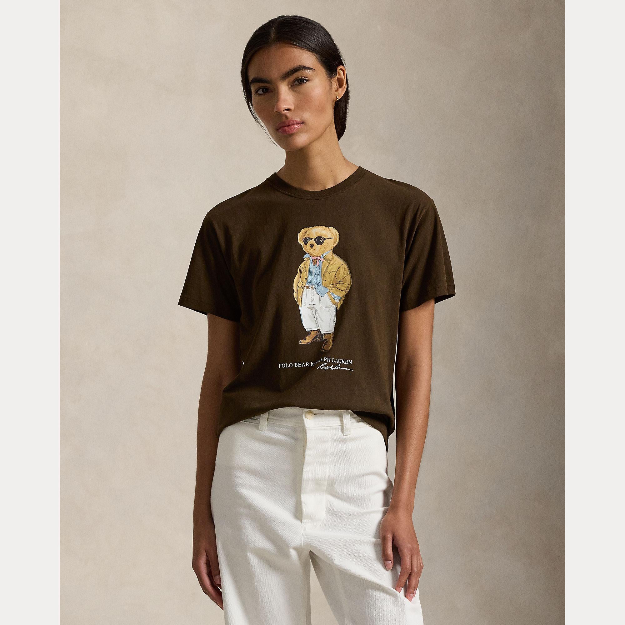 t-shirt con teddy bear 211-A96599 001 RALPH LAUREN POLO 