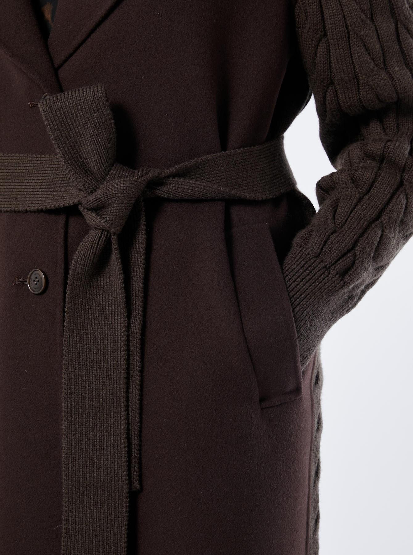 cappotto in misto lana a trecce ZARINA 017 MARINA SPORT 