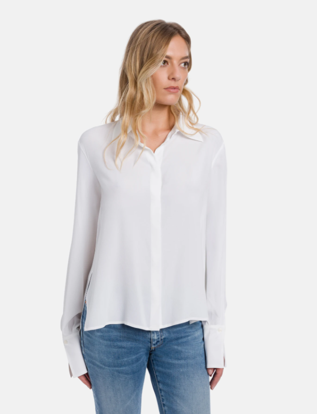 camicia regular in seta DC491SF0170DXXX 000 DONDUP 