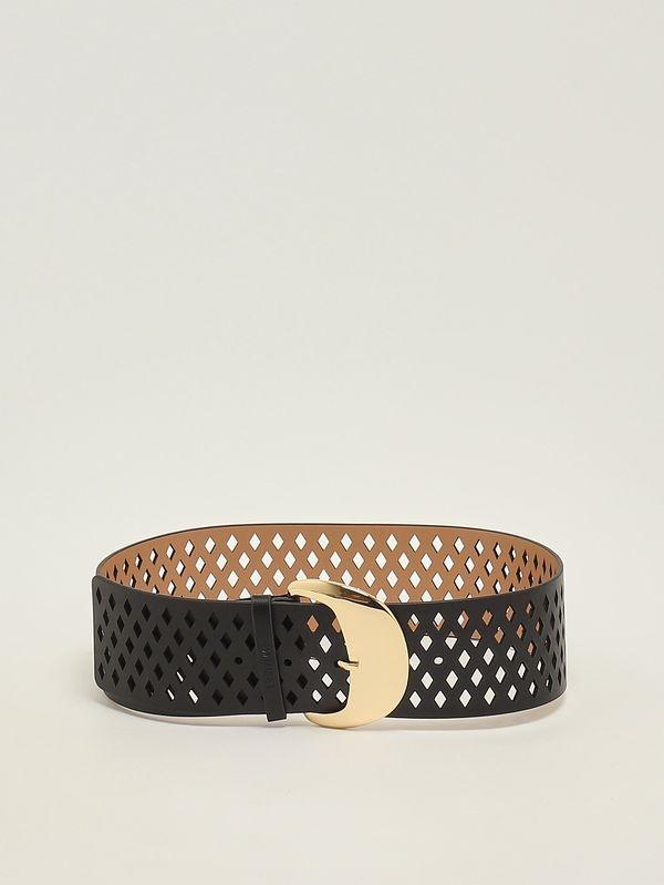 cintura in pelle traforata 261TA4100 00006 TWINSET 
