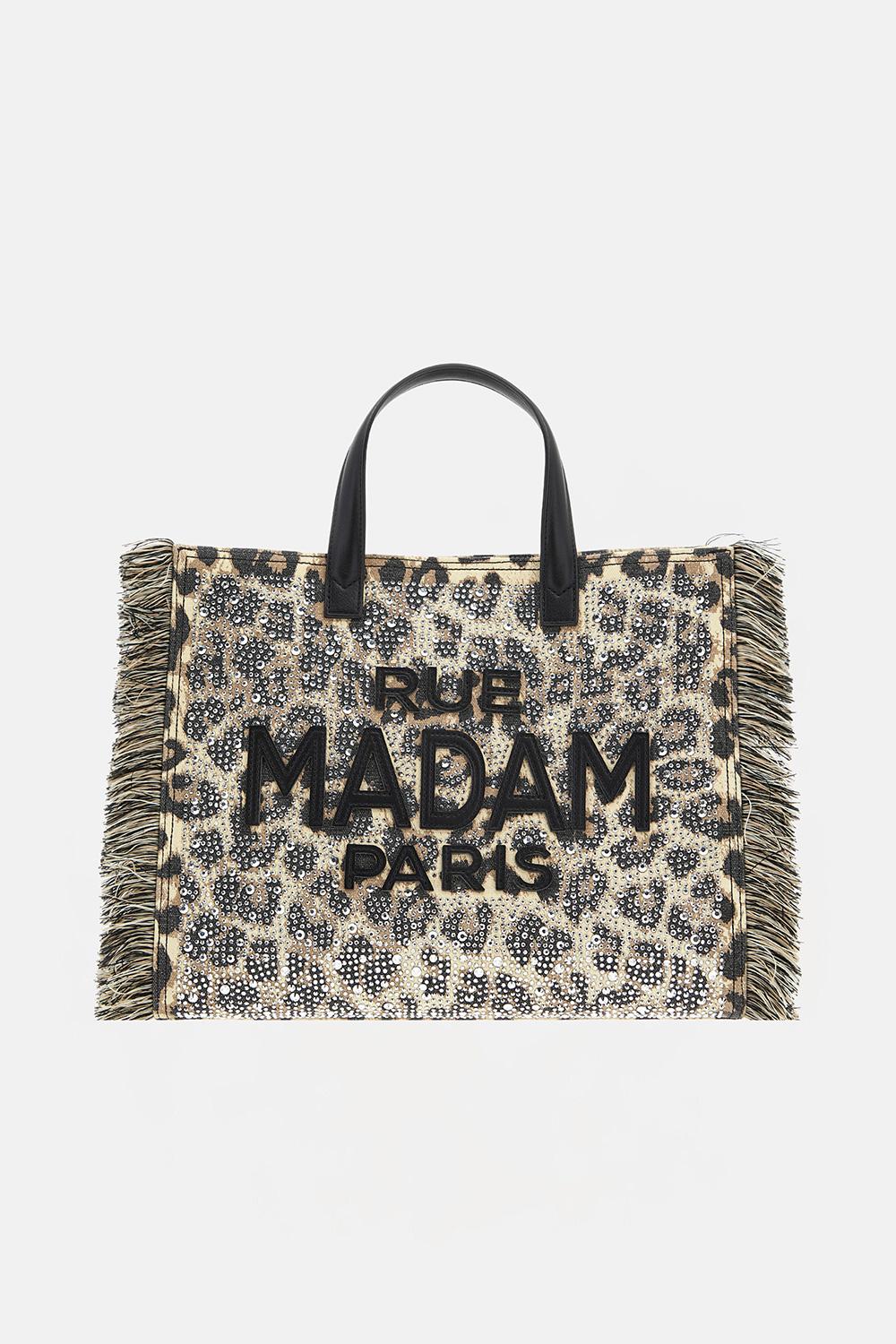 borsa casablanca tote 1528CASABLANCA LEOPARD RUE MADAM PARIS 