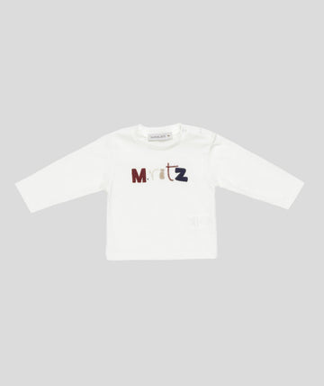 t-shirt con logo MR3238 LATTE MANUEL RITZ KIDS 