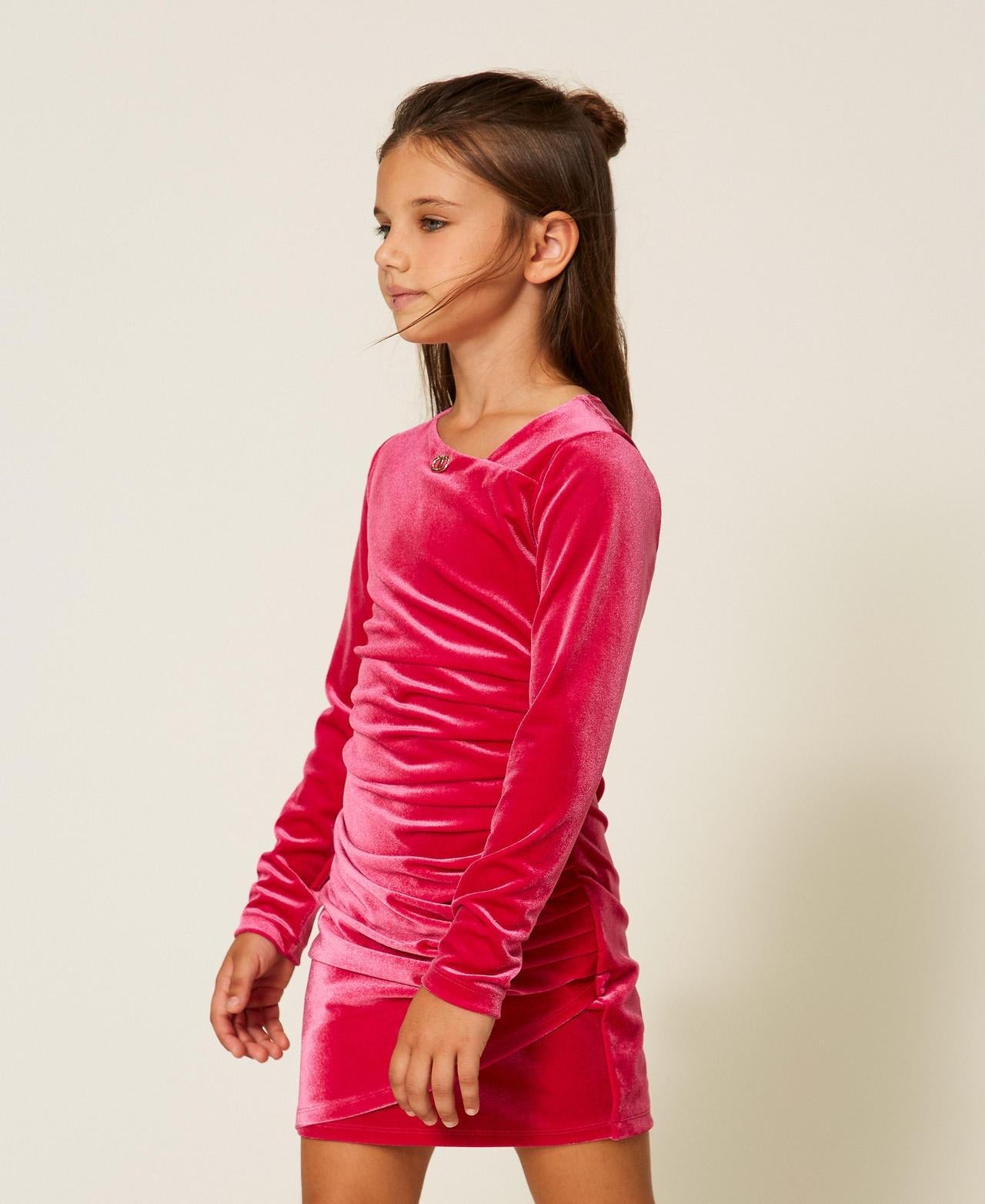 abito corto in ciniglia 252GJ2035 00338 TWINSET GIRL 