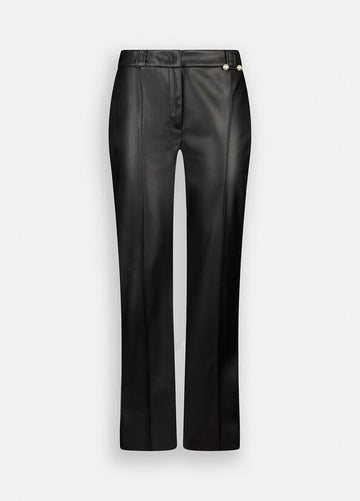 pantalone in tessuto spalmato CF5016E0624 22222 LIU JO BLACK 