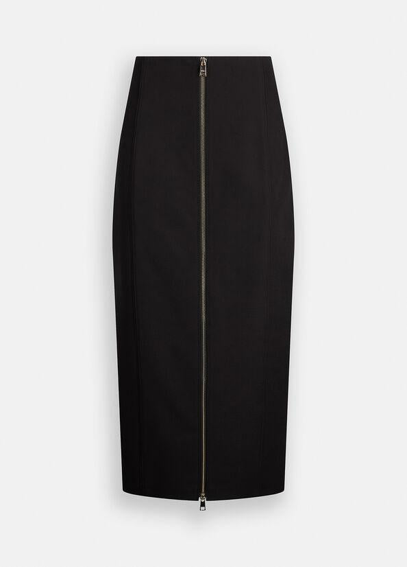 gonna lunga con zip CF5025T2200 22222 LIU JO BLACK 