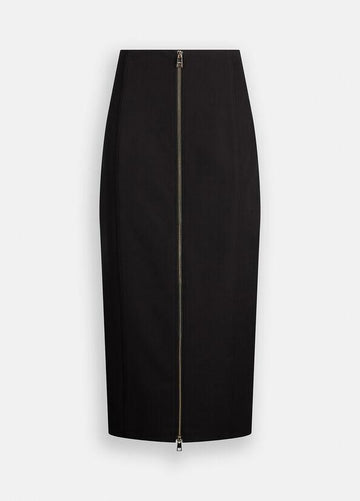 gonna lunga con zip CF5025T2200 22222 LIU JO BLACK 