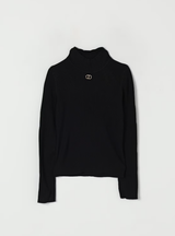 TWINSET GIRL Lupetto con logo Nero