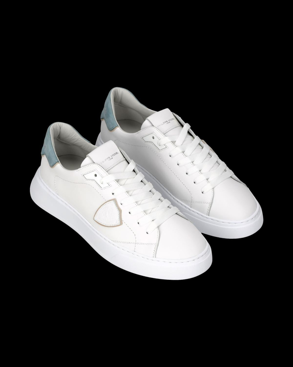 sneakers temple azzurro BTLU VU02 BLANC AZUL PHILIPPE MODEL 