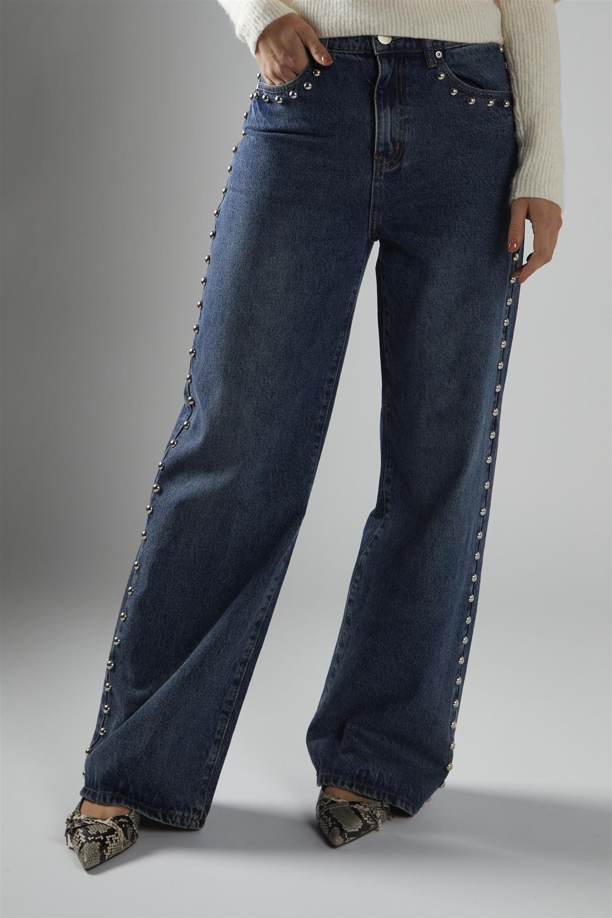 jeans con borchie AN5371 DARK GLAMOROUS 