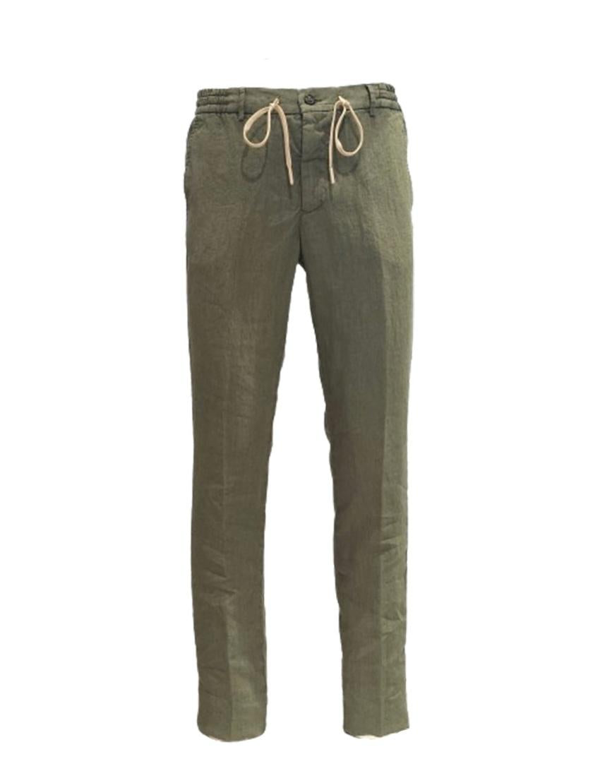pantalone lino spiaggia SPIAGGIADG0270 VERDEA BERWICH 