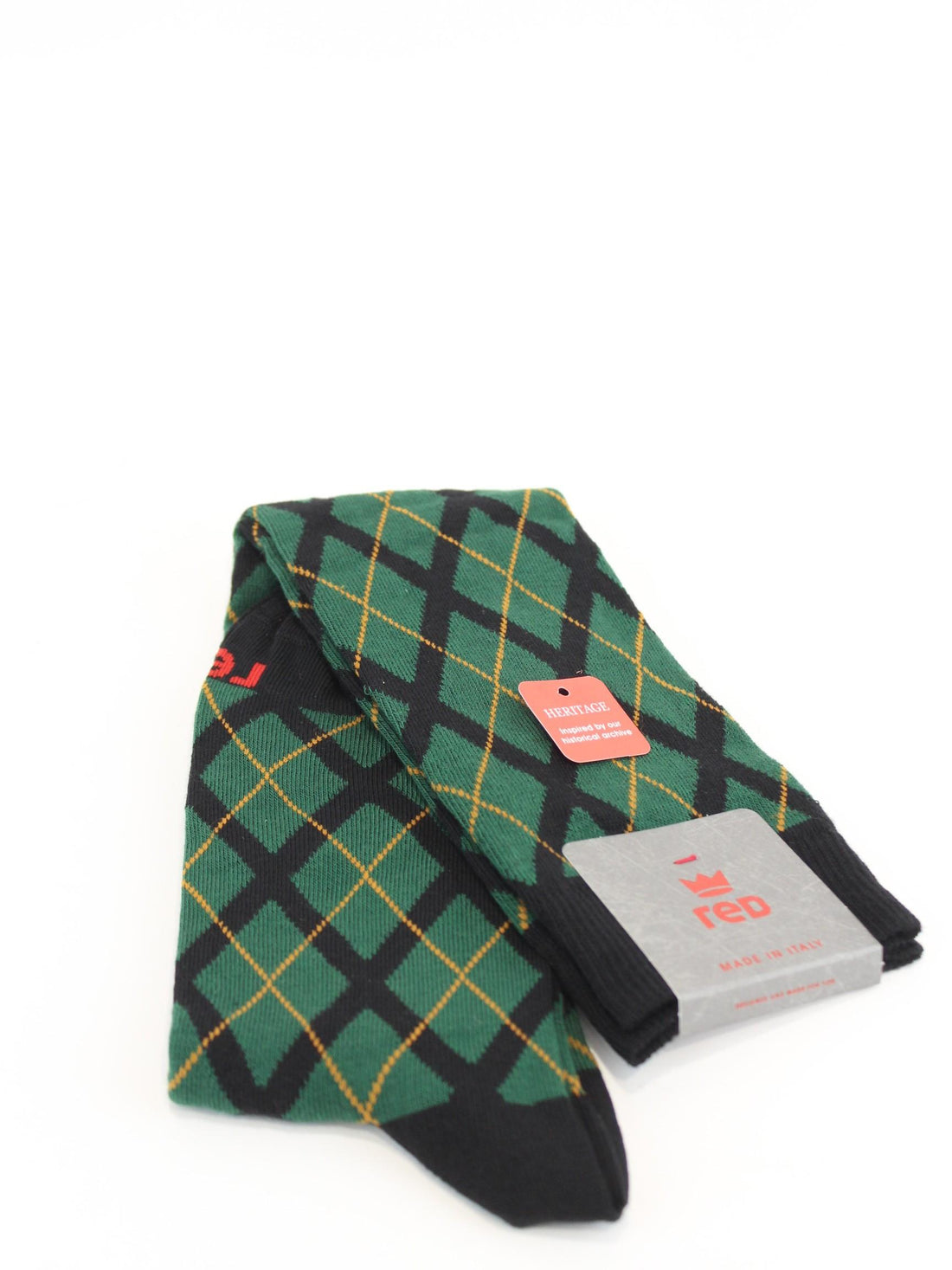 calza rombi in contrasto 64256G V1882 RED 