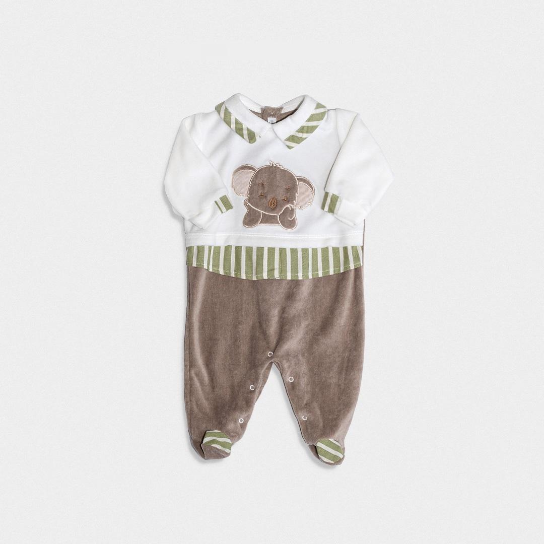 completino in ciniglia bicolor LT1113 UNI LA SARTORIA DEI PICCOLI 