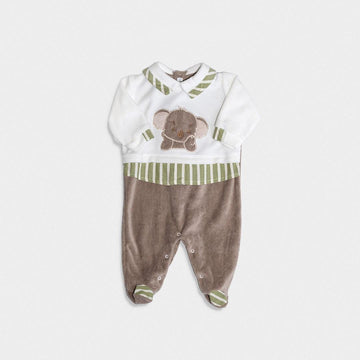 completino in ciniglia bicolor LT1113 UNI LA SARTORIA DEI PICCOLI 