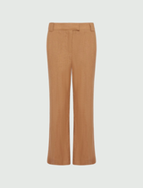 MARella pantalone flare in lino Marrone
