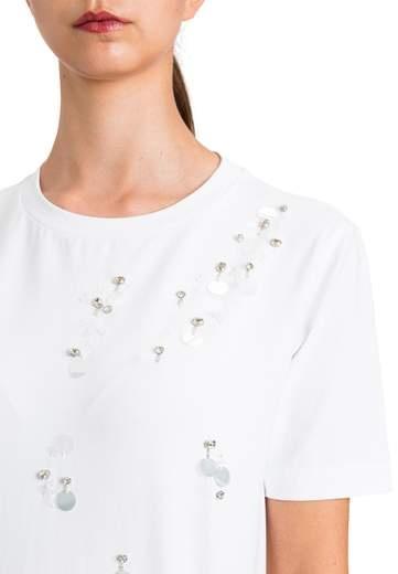 t-shirt con ricami 261AT2181 00526 TWINSET ACTITUDE 
