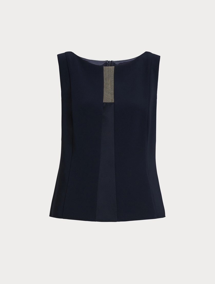 top in cady blu notte GUFO 005 MARINA RINALDI 