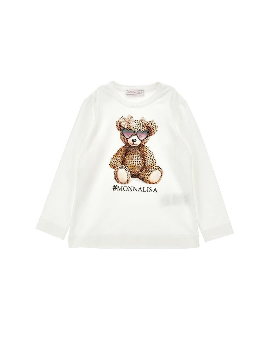 t-shirt orsetto monnalisa 19F616 6003 0001 MONNALISA 