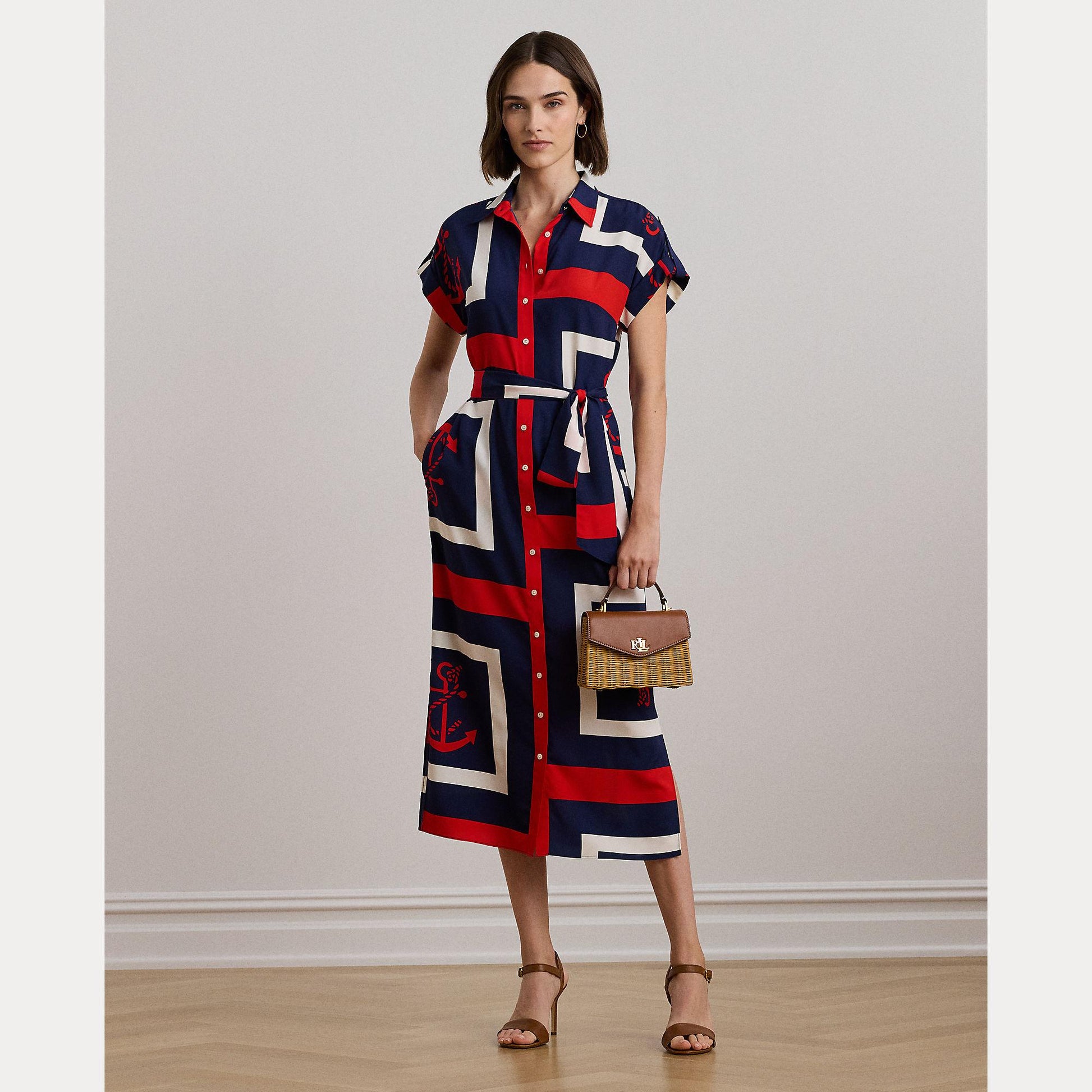 abito a camicia con stampa 200-962942 001 LAUREN RALPH LAUREN 
