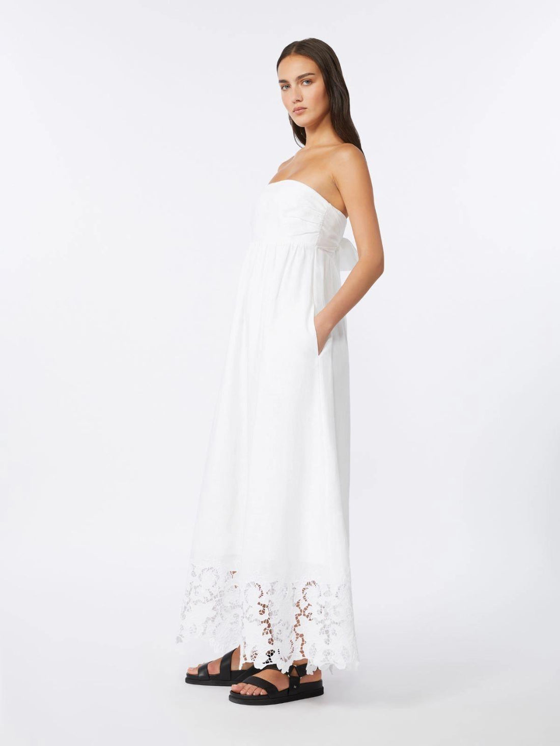 abito bustier in lino MSTSCENA 002 MAXMARA STUDIO 