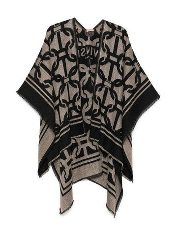 poncho con logo all over 252TA4370 00006 TWINSET 