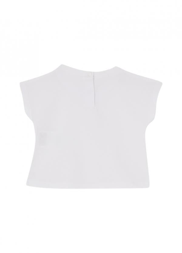 t-shirt con dettagli spalle HA6037JS003 C3863 LIU JO JUNIOR 