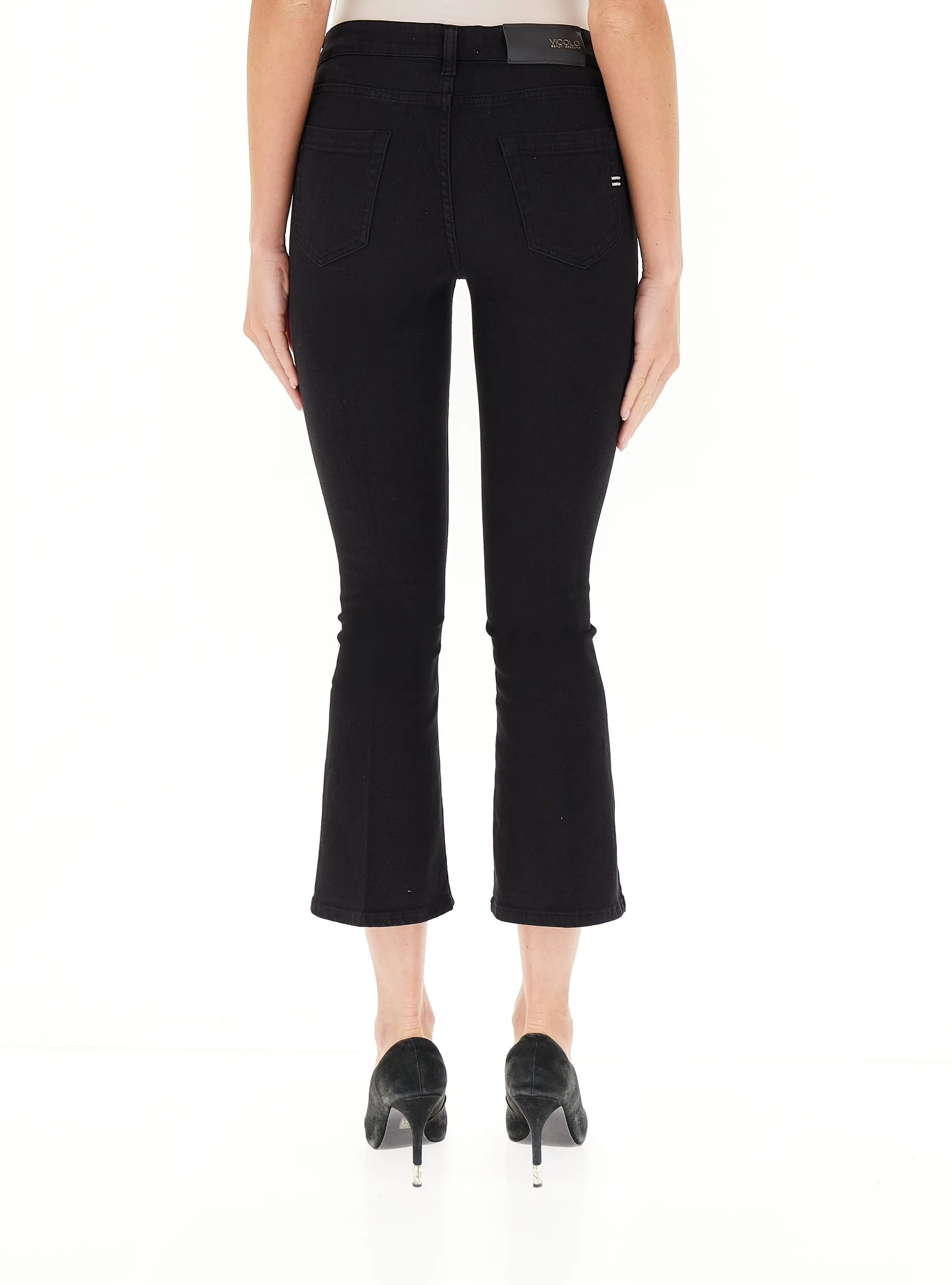 jeans flare nero DB5103 NERO VICOLO 