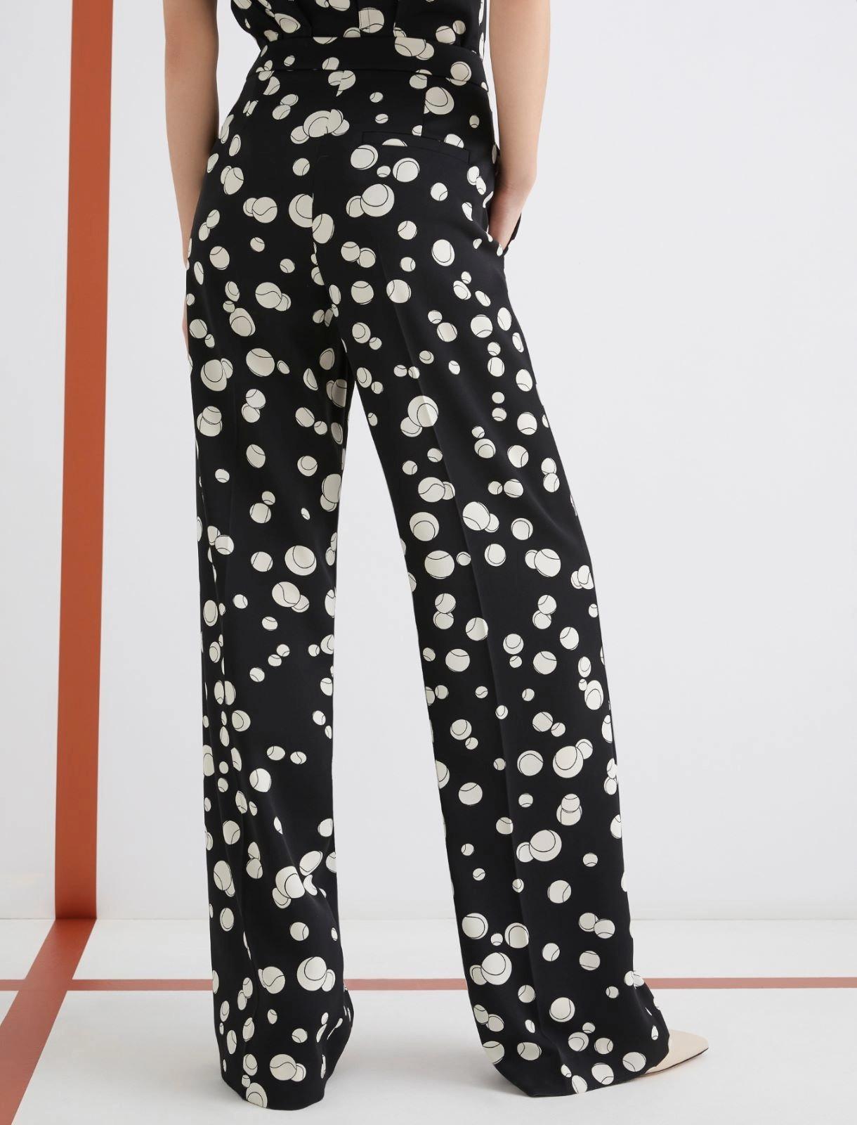 pantalone in satin con fantasia FAVETTA 002 MARella ART. 365 
