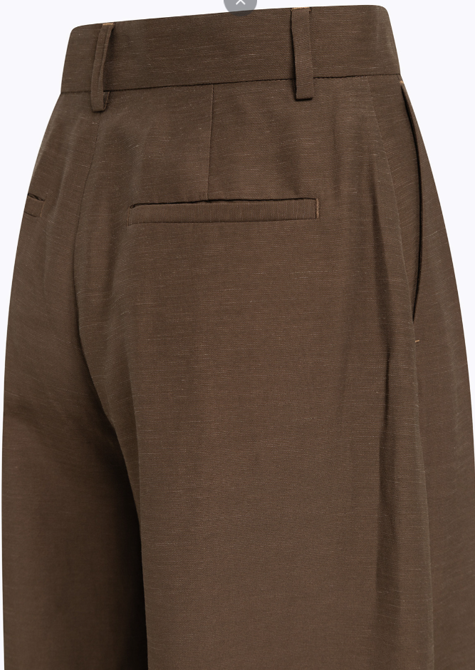 pantaloni in misto lino RA6192T8823 90913 Blugirl 