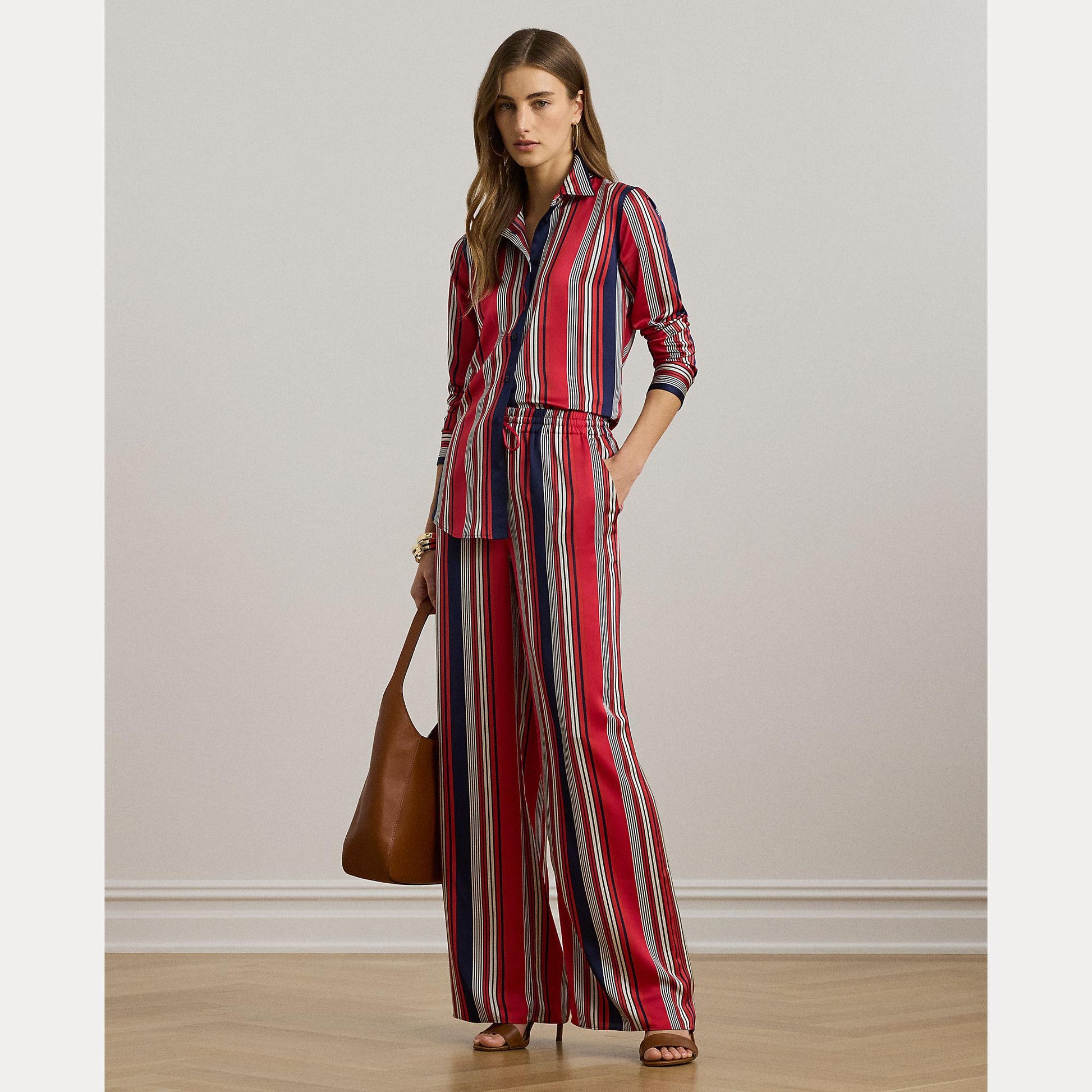 camicia charmeuse a righe 200-957053 001 LAUREN RALPH LAUREN 