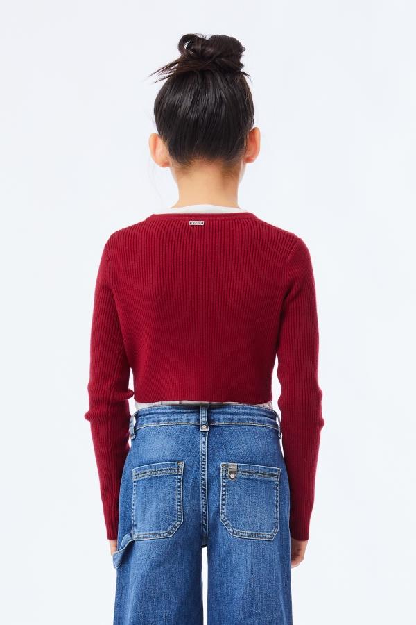 cardigsn cropped GF5182MA12P 91650 LIU JO JUNIOR 