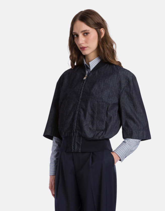 bomber in denim DJ756DFE323DNC4 800 DONDUP 