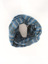 GIERRE MILANO sciarpa in lana made in italy Azzurro
