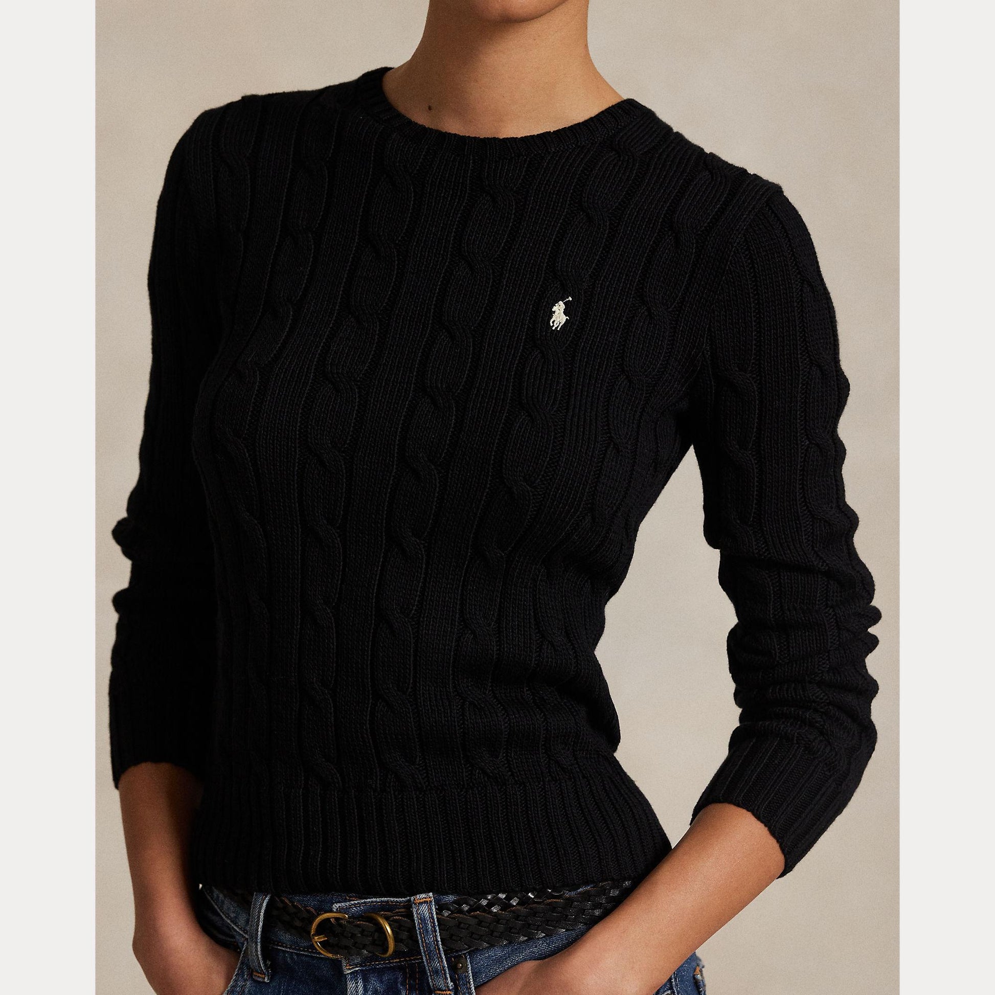 maglia girocollo a trecce 211-971869 006 RALPH LAUREN POLO 